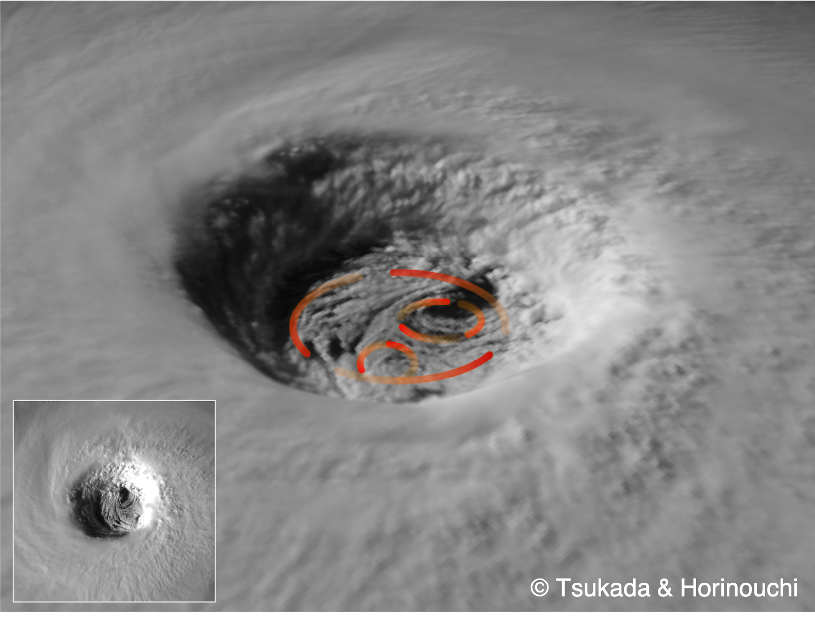 「台風の目」の風、宇宙から初めて観測　—北大開発の新手法（動画あり）